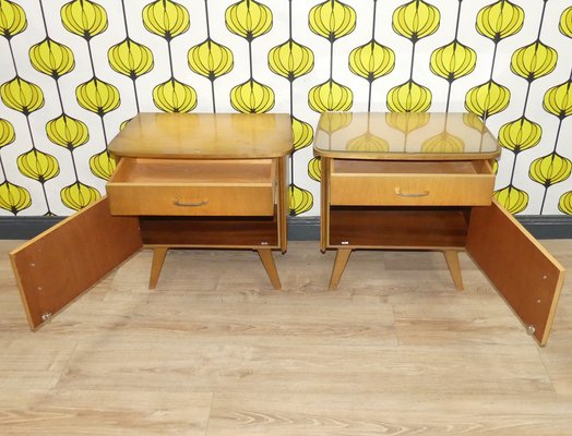 Vintage Nightstands, 1950s, Set of 2-AFE-1793597