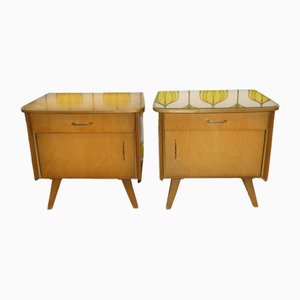 Vintage Nightstands, 1950s, Set of 2-AFE-1793597