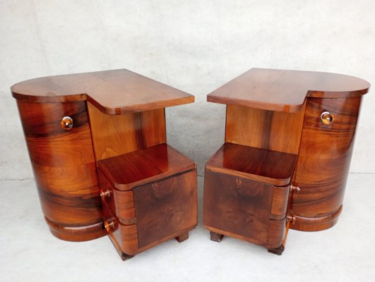 Vintage Nightstands from Up Závody, 1940s, Set of 2-VIC-1776776