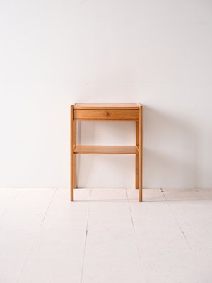 Vintage Oak Bedside Table, 1960s-QWP-2035514