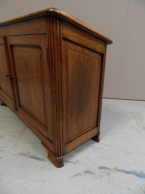 Vintage Oak Bench with Cabinet, 1920s-PNJ-1801978