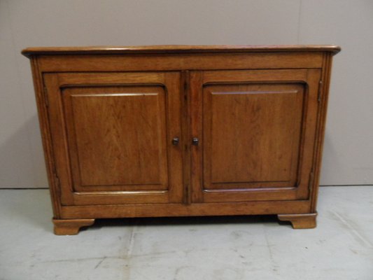 Vintage Oak Bench with Cabinet, 1920s-PNJ-1801978