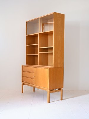 Vintage Oak Bookcase, 1960s-QWP-2034961