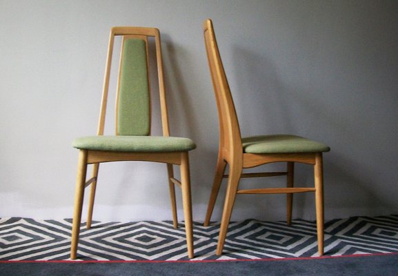 Vintage Oak Eva Side Chairs by Niels Koefoed, Set of 2-ED-863485