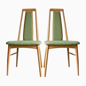 Vintage Oak Eva Side Chairs by Niels Koefoed, Set of 2-ED-863485