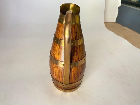 Vintage Oak Jug by Gerard Lafitte, 1930s-UR-1721158