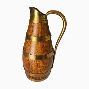 Vintage Oak Jug by Gerard Lafitte, 1930s-UR-1721158