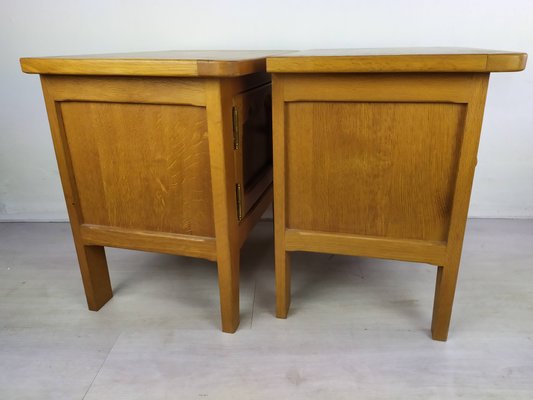 Vintage Oak Nightstands, Set of 2-EAD-1060312