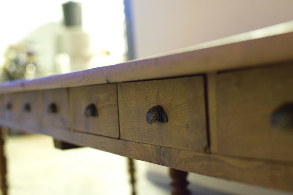 Vintage Oak Passing Table, 1950s-LA-1802230