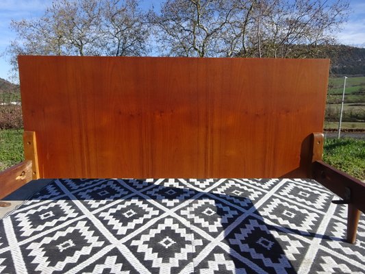 Vintage Oak Veneer Bed, 1960s-ABK-2018080