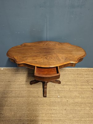 Vintage Oak Violin Table-HLV-1787360