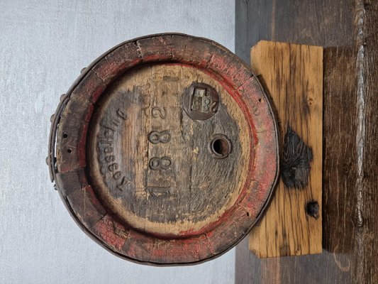 Vintage Oak Wine Barrel-NQV-1138272