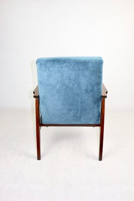 Vintage Ocean Blue Fox Easy Chair, 1970s-UJQ-2036239