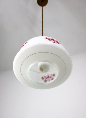 Vintage Opaline Glass Pendant Lamp-HGJ-1187985