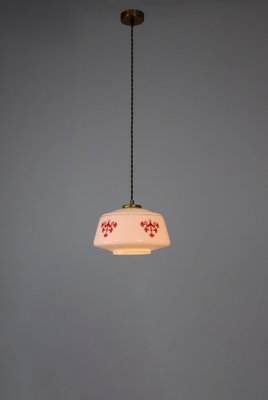 Vintage Opaline Glass Pendant Lamp-HGJ-1187985