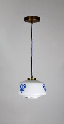 Vintage Opaline Glass Pendant Light-HGJ-738977