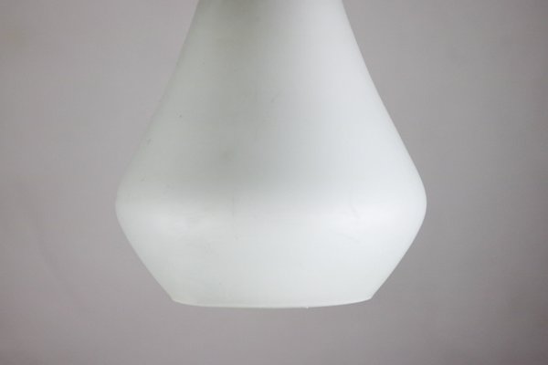 Vintage Opaline Matt Glass Pendant Lamp, 1970s-HGJ-713569