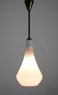 Vintage Opaline Matt Glass Pendant Lamp, 1970s-HGJ-713569