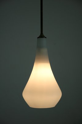 Vintage Opaline Matt Glass Pendant Lamp, 1970s-HGJ-713569