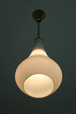 Vintage Opaline Matt Glass Pendant Lamp, 1970s-HGJ-713569