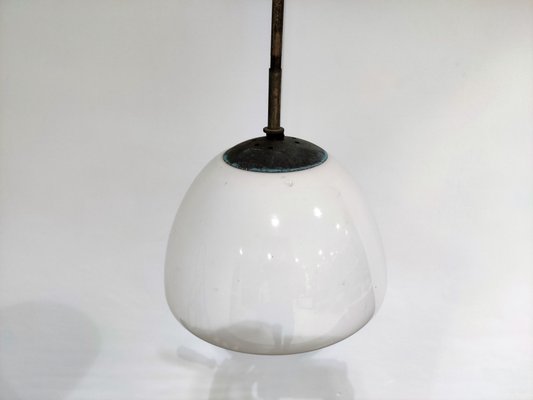 Vintage Opaline Pendant Lamp, 1930s-IRH-667340