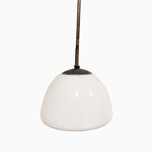 Vintage Opaline Pendant Lamp, 1930s-IRH-667340