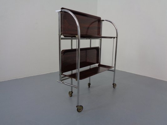 Vintage Optic Rosewood Pressalit Tea Cart, 1970s-RDW-1057976