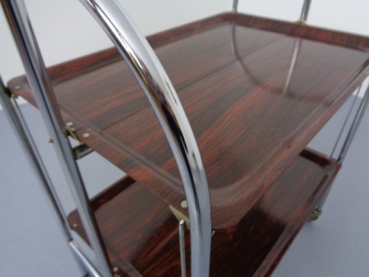 Vintage Optic Rosewood Pressalit Tea Cart, 1970s-RDW-1057976