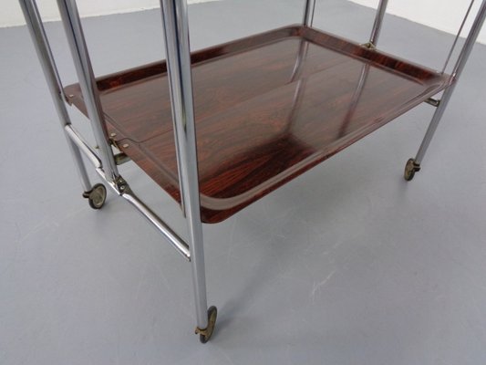 Vintage Optic Rosewood Pressalit Tea Cart, 1970s-RDW-1057976