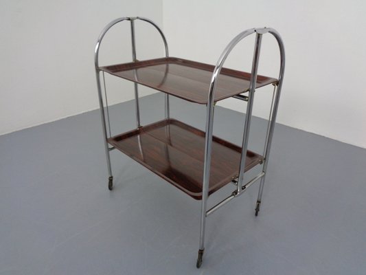 Vintage Optic Rosewood Pressalit Tea Cart, 1970s-RDW-1057976