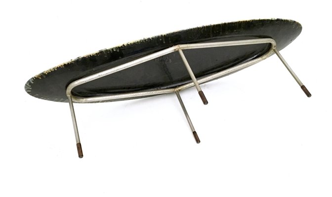 Vintage Oval Coffee Table from Stil Keramos, 1960s-JPQ-2020034