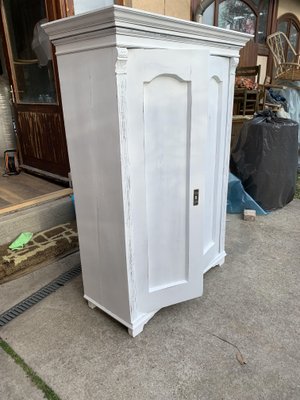 Vintage Painted Wooden Wardrobe-OXJ-1706614