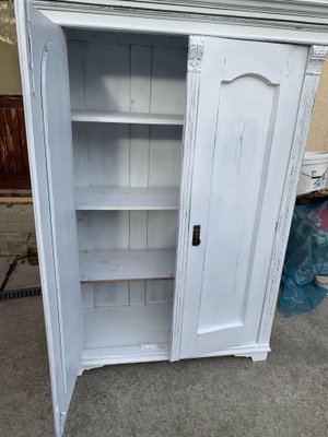 Vintage Painted Wooden Wardrobe-OXJ-1706614