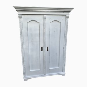 Vintage Painted Wooden Wardrobe-OXJ-1706614