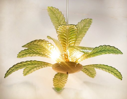 Vintage Palm Chandelier in Murano Glass-QLH-1805337