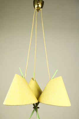 Vintage Pastel Green Pendant Lamp from Rupert Nikoll, 1950s-FUP-570896