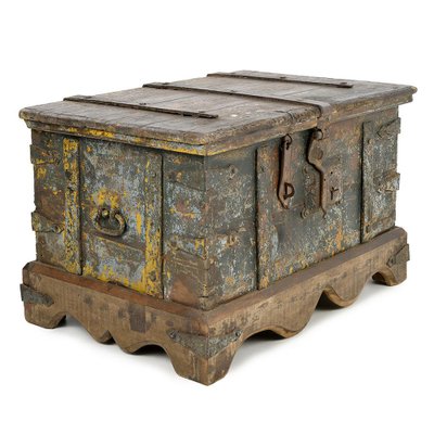 Vintage Patinated Teak Chest-NQ-1823129