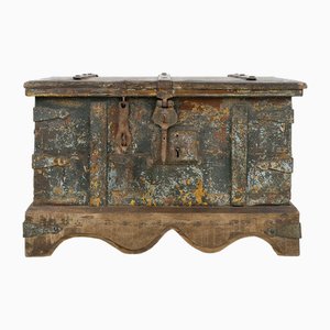 Vintage Patinated Teak Chest-NQ-1823129