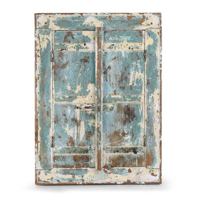 Vintage Patinated Wooden Room Divider-NQ-625188