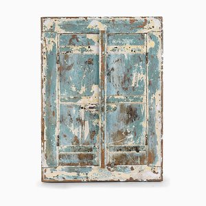 Vintage Patinated Wooden Room Divider-NQ-625188