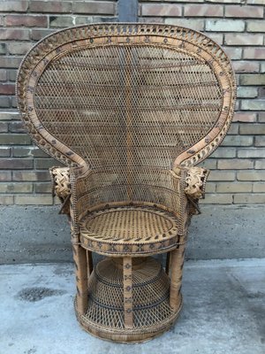 Vintage Peacock Armchair, 1960s-EXJ-1792496