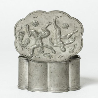 Vintage Pewter Box from Herman Bergman, 1929-NL-1769355