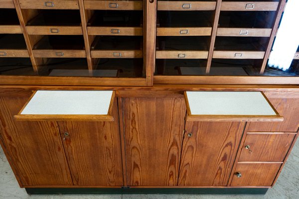 Vintage Pharmacist Pine Cabinet-AMR-1719404