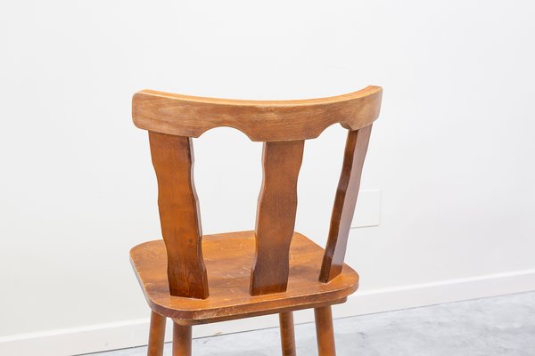 Vintage Pine Wood Chair, 1960s-UJE-1431119