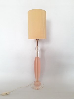 Vintage Pink Acrylic Table Lamp, 1970s-XUQ-1452989