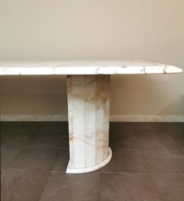 Vintage Pink and White Dining Table, Italy, 1970s-ZST-1471731