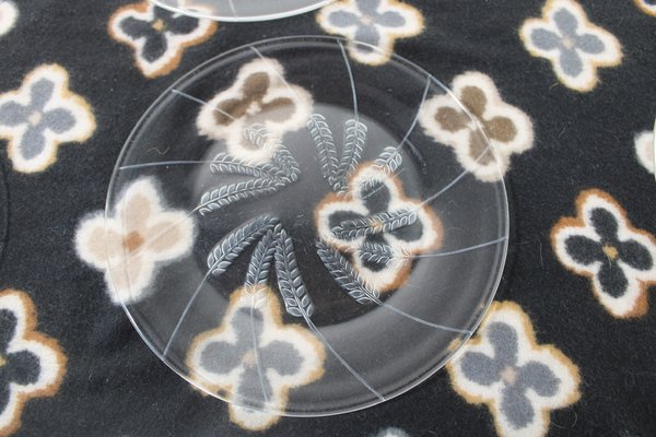 Vintage Plates by Lalique, France, 1950s, Set of 12-HFR-1897372