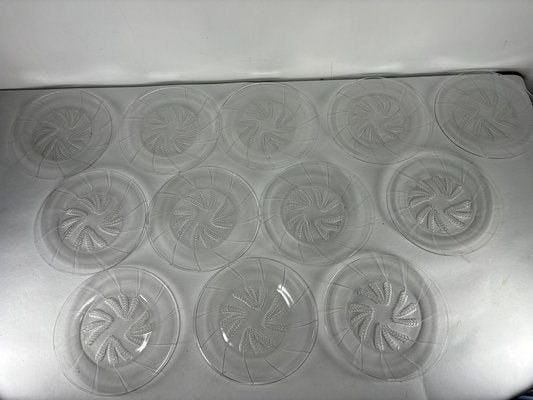 Vintage Plates by Lalique, France, 1950s, Set of 12-HFR-1897372