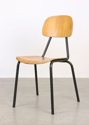 Vintage Plywood School Desk Chair-HGJ-1438604