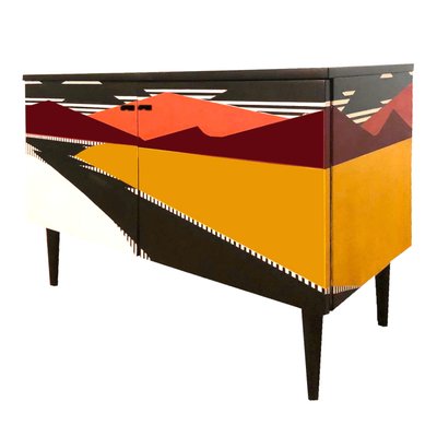 Vintage Polish Hand Painted Sideboard, 1968-YQY-2016603